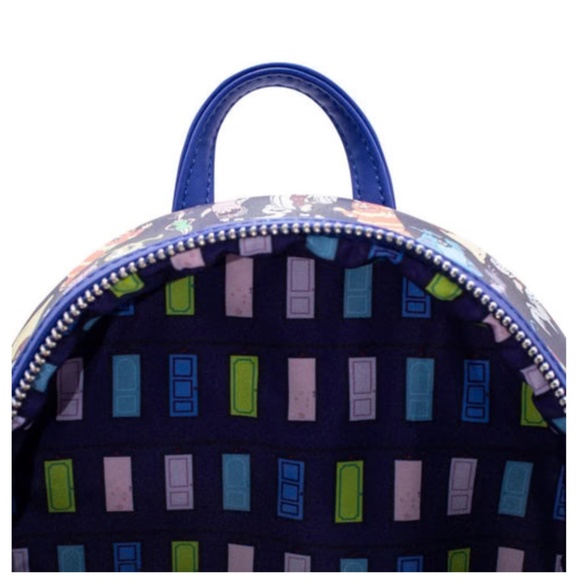 NWT Loungefly MONSTERS INC AOP MINI BACKPACK - Picture 3 of 8